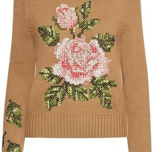 English Rose Cross Stich Pullover English Rose Cross Stich Pullover
