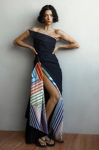 Chevron Faille Cocktail Dress