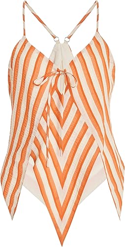 V Top In Vintage Stripes