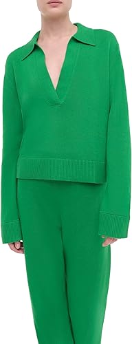 Cotton Cashmere Long Sleeve Polo