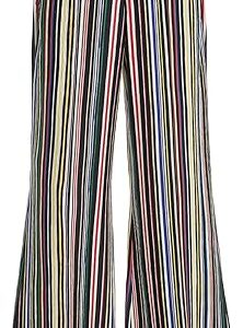 Paneled And Piped Flare Pant In Multi Stripe Paneled And Piped Flare Pant In Multi Stripe